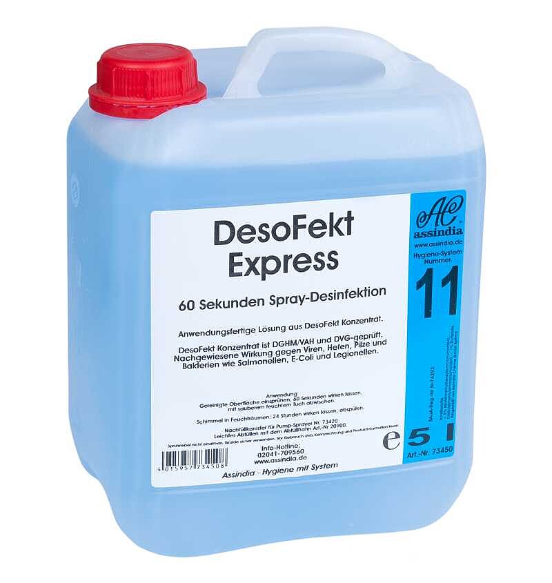 Desinfektionsspray "DesoFekt Express" 60 Sekunden Spray-Desinfektion