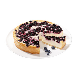 Blueberry-​Cheesecake Supreme, geschnitten 4 Stueck x 1.​900 g 