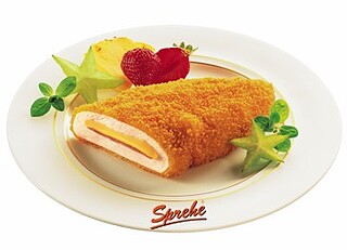 Hähnchenschnitzel Art Cordon Bleu