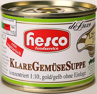 Klare Gemüsesuppe, konzentriert 