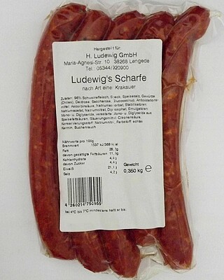 Ludewig's Scharfe nach Art einer Krakauer ca. 70 g