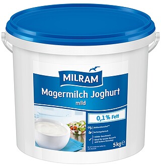 MILRAM Magermilch Joghurt mild 0,​1% Fett 