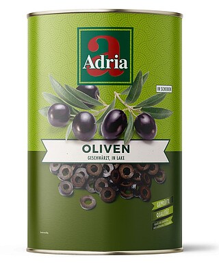 Oliven, schwarz GESCHNITTEN 