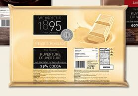 Weiße Kuvertüre, 2,​5kg Block 