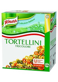 Knorr Pasta Tortellini Tricololore mit Käsefüllung 5 KG 