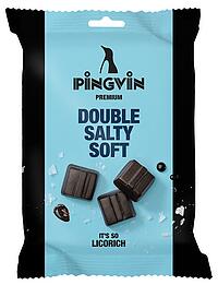 Lakritz Double Salty Soft 90g, Pingvin