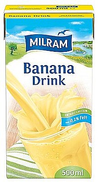 MILRAM Banana Drink 0,​1% Fett 