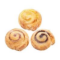 Mini-​Puddingschnecken Mix, 3-​fach sortiert 75 Stueck x 40 g 