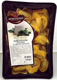Tortelloni Ricotta und Spinat 